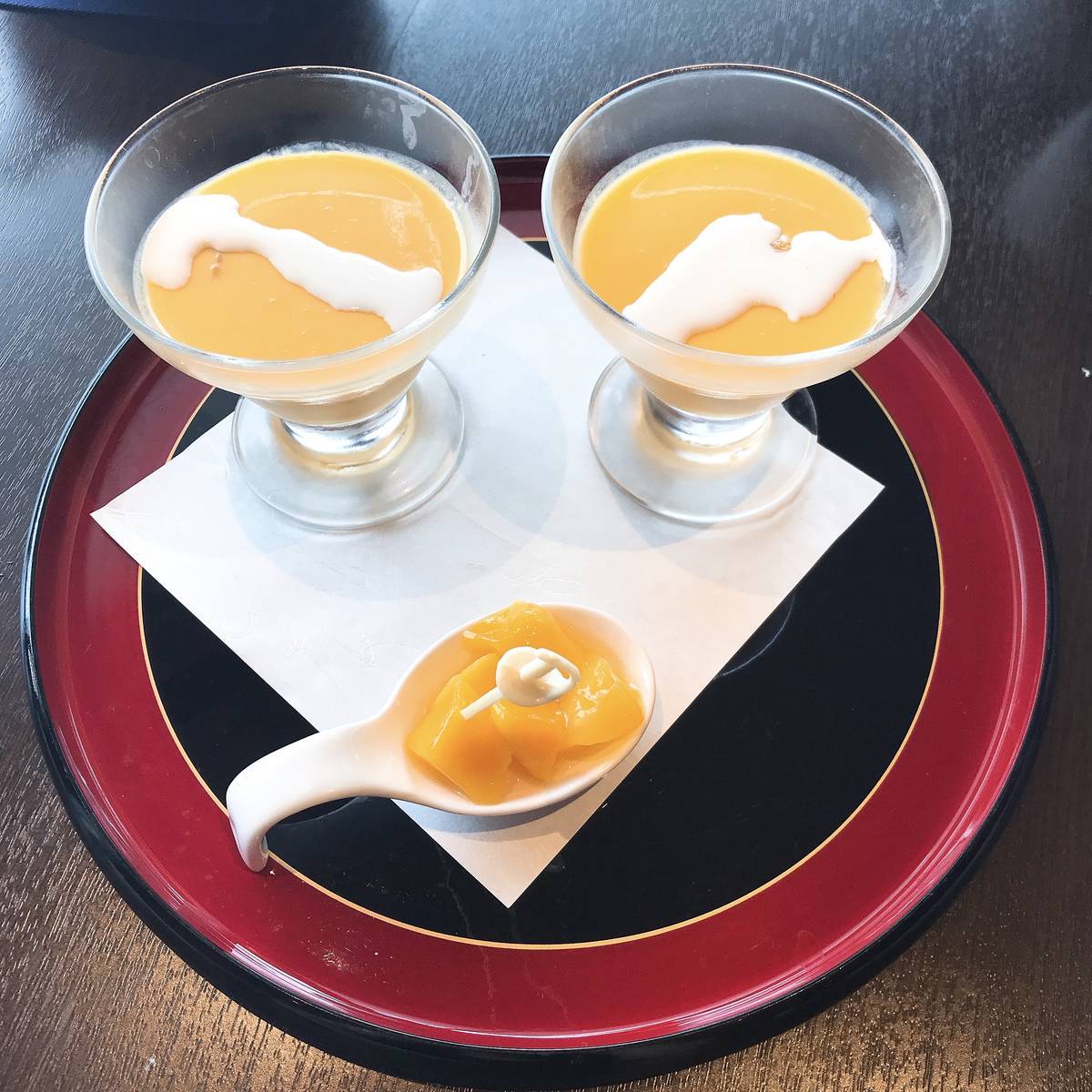 桃まんじゅう、安納芋のココナッツ団子、中華クッキー、アップルマンゴー、マンゴープリン。マンゴーが甘くておいしい。 f:id:yuruyurutrip:20200116002546j:plain