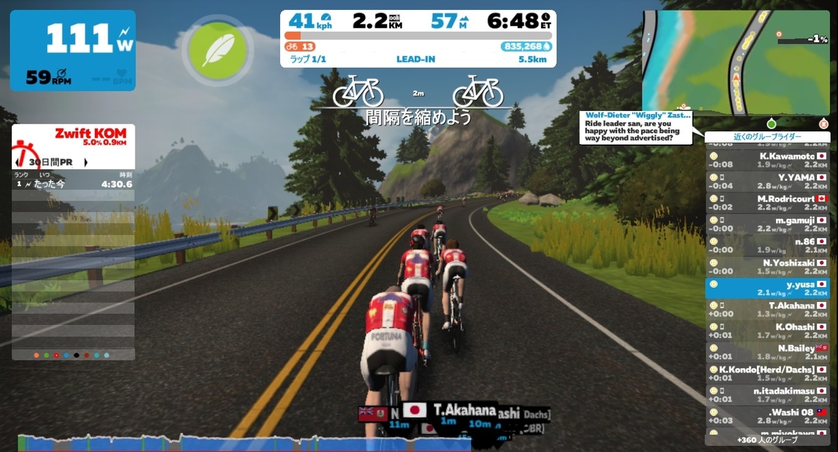 ろんぐらいだぁすはいいぞ ローラー記録86 Zwift Longriders Enjoy Ride D ゆうどんのロードバイクメモ