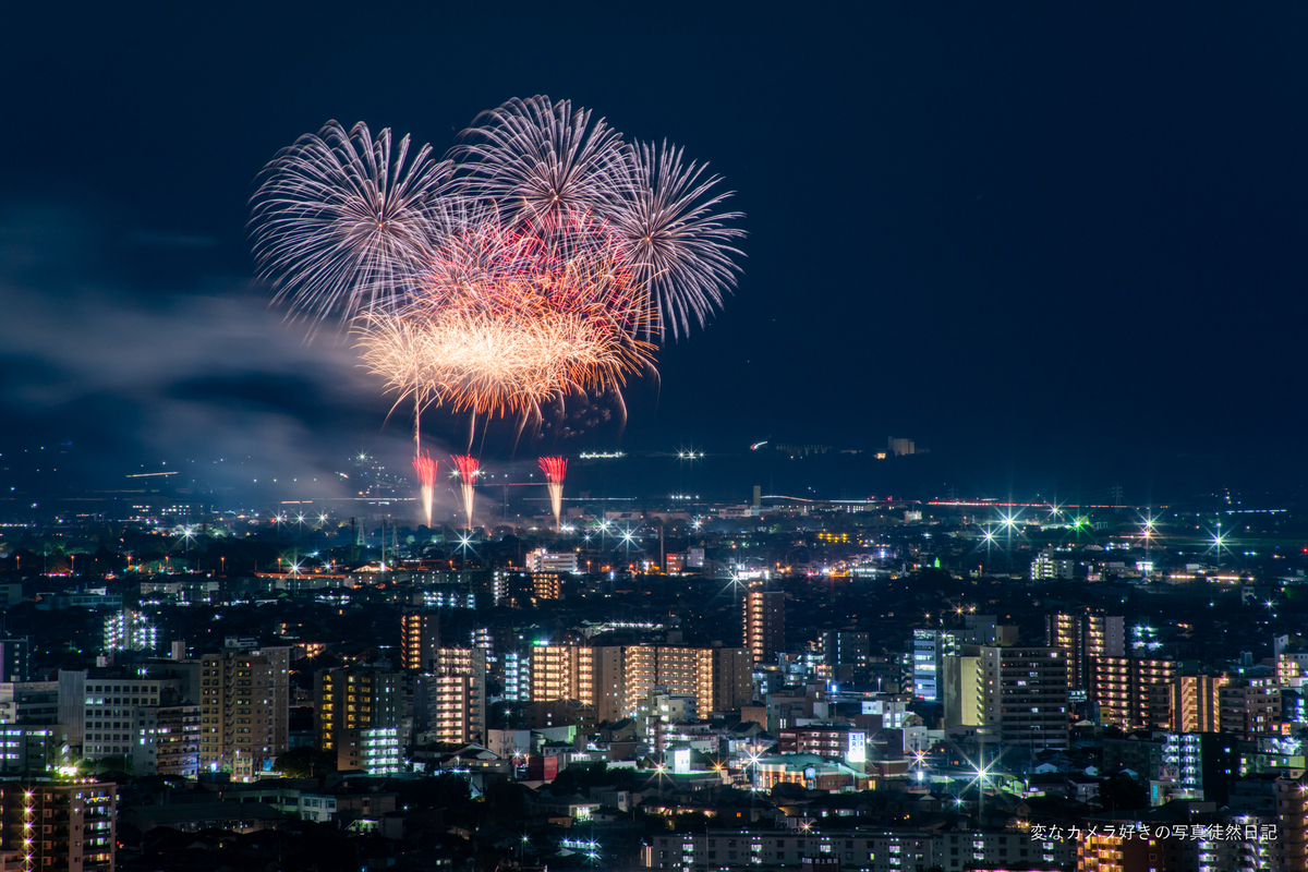 2024/08/24 花岡山より江津湖花火大会2024を撮る - 変なカメラ好きの