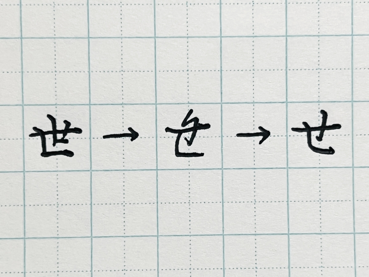 【美文字への道】ひらがなの「せ」を綺麗に書く3つのコツとは? - 美文字くんの控室