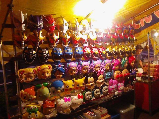 屋台のお面屋さん 下町フォント日記