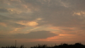 [風景][黄昏][そら]高速道路からの夕日