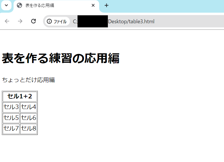 初心者のHTML:tableタグで書く基本的な表の作り方 - ゼロからホームページ