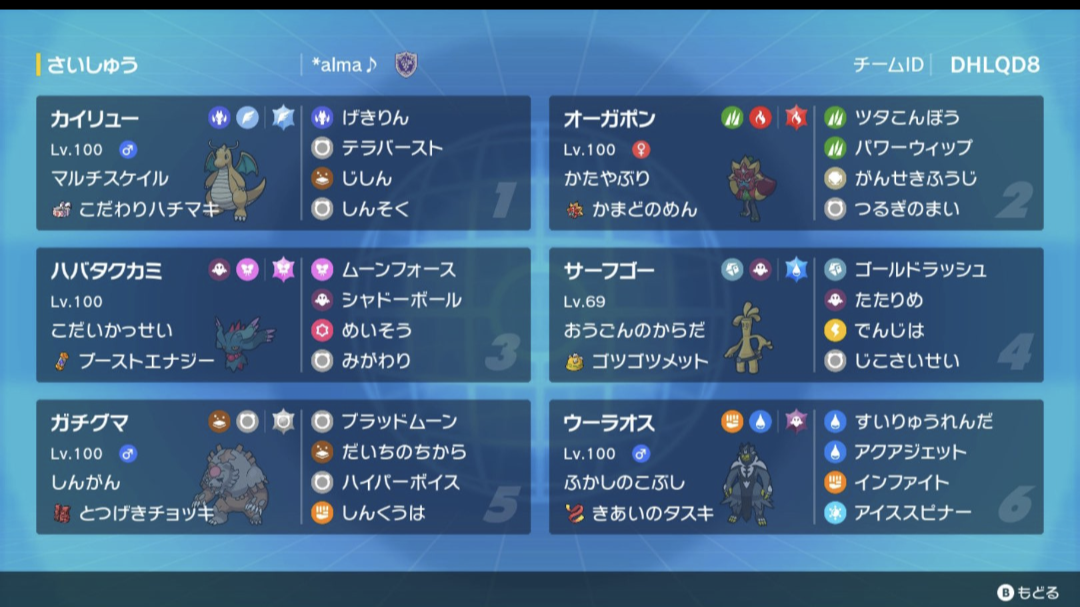 ミズゴロウページ S15最終4位・9位 - ミズゴロウの日記