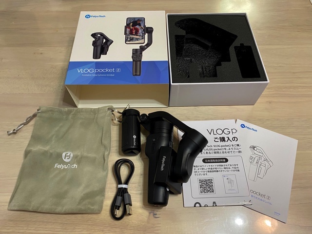 VLOGpocket2 新品 箱あり 最新の超軽量スマホ用ジンバル！『VLOG