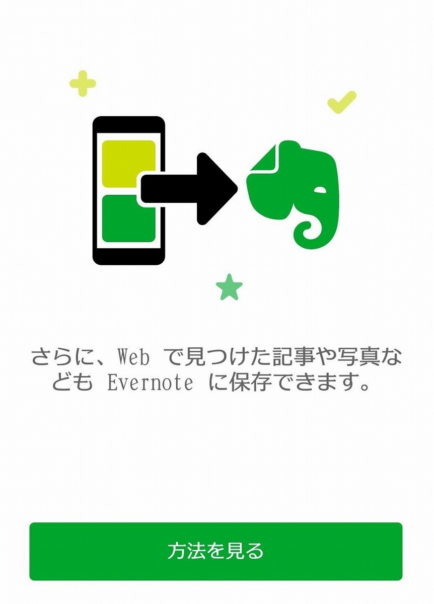 Evernote・さまざなコンテンツを保存できる