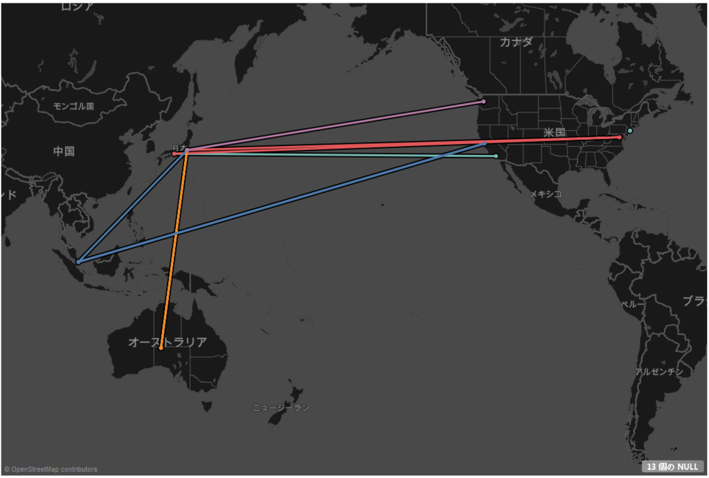 No.32 A Visualization of Network Routes - データとエンジニアリングのよもやま話