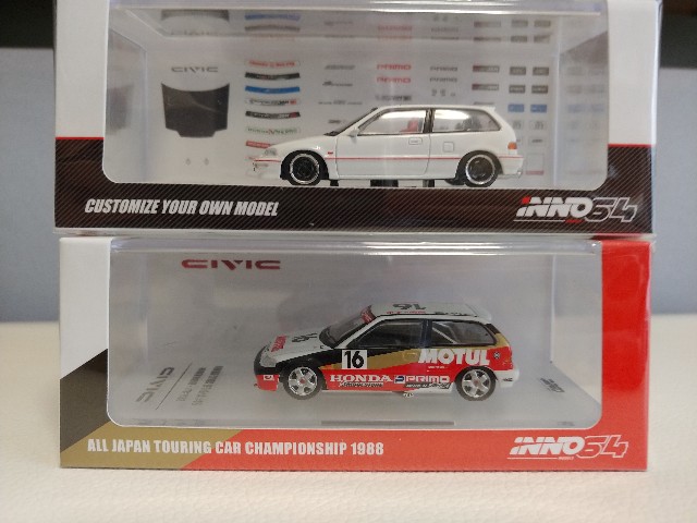 1/64 inno ホンダ シビック EF3 EF9 出光 キャビン マカオ