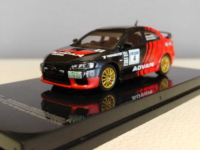 Tarmac 1/64 三菱 ランサーエボリューションⅩ JRC 2008 - ミニカーで