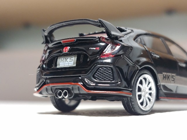 TSM MINI GT ホンダ シビック タイプR HKS ブラック - ミニカー