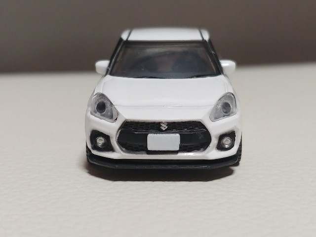 スズキ スイフトスポーツ ZC33S ホワイト ミニカー スズキ スイフト スポーツ ZC33S ピュアホワイトパール 1/64