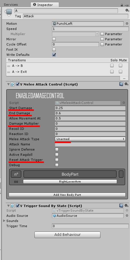 拡張エディタ Third Person Controller - Melee Combat Template 使い方まとめ アセット真夏のアド ...