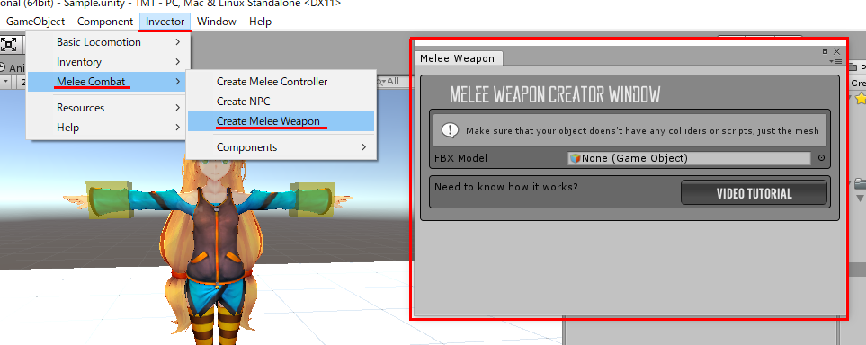 拡張エディタ Third Person Controller - Melee Combat Template 使い方まとめ アセット真夏のアド ...