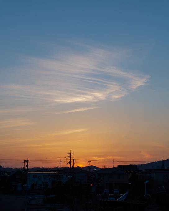 長門市仙崎の夕方