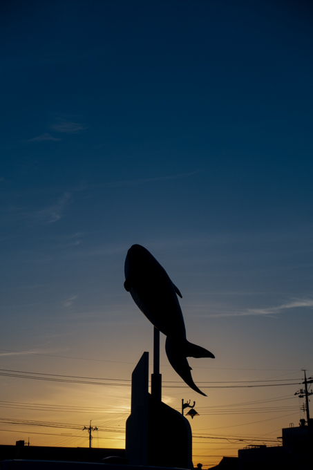 長門市仙崎の夕方