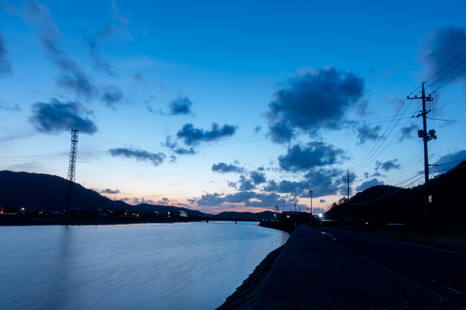 長門市の三隅川周辺