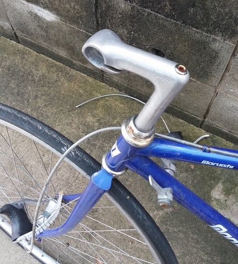 自転車をドロップハンドルからブルホーンハンドルにしたおはなし