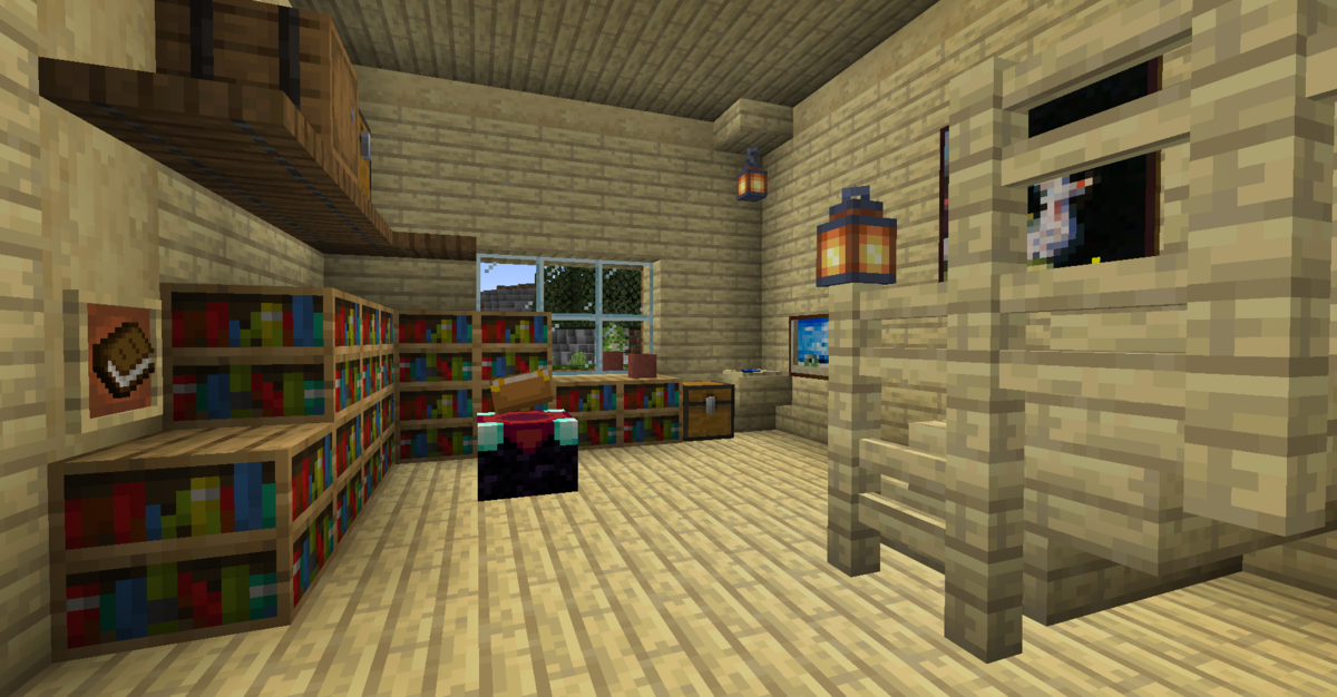 マイクラ サバイバルで使える広めのシラカバ拠点を作ってみたpart2 毎日がマイクラ日和