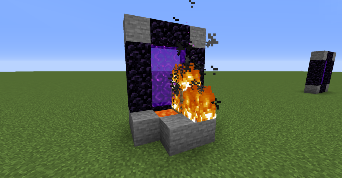 炎が延焼してゲートが生成された画像