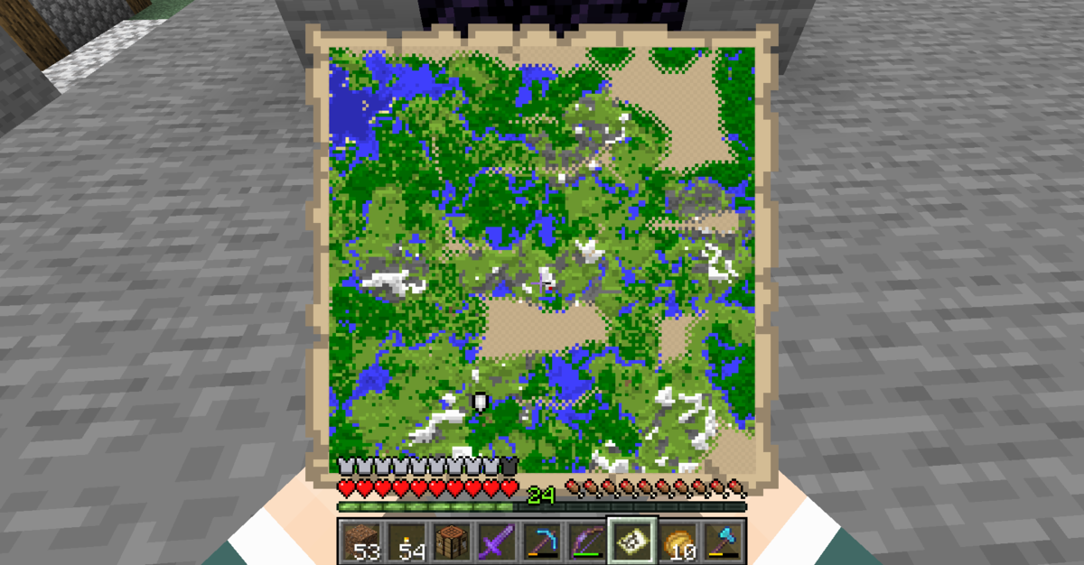 地図を表示している画像