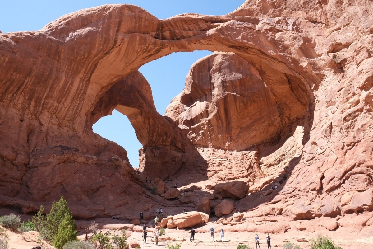 アーチーズ国立公園】ダブルアーチ、ウィンドウアーチ、バランスロック