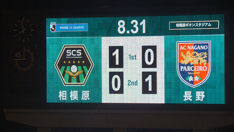 2024年8月31日　SC相模原vsAC長野パルセイロ