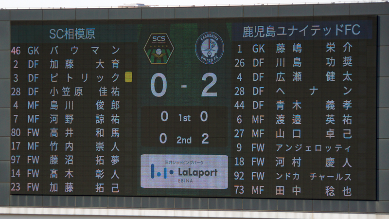 2025年3月1日　SC相模原vs鹿児島ユナイテッドFC