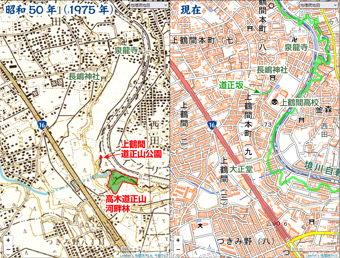 上鶴間道正山公園（相模原市南区上鶴間本町）