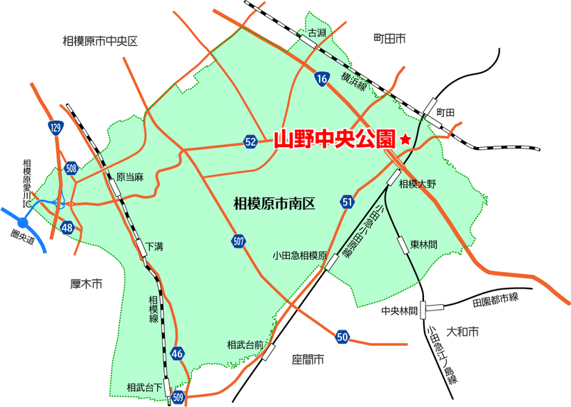 山野中央公園（相模原市南区上鶴間本町）