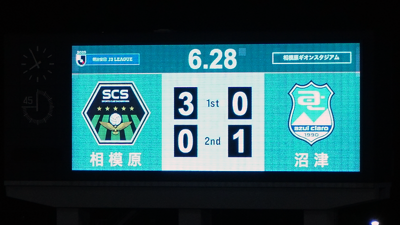 2025年6月28日　SC相模原vsアスルクラロ沼津