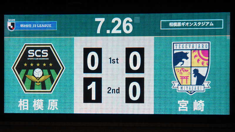 2025年7月26日　SC相模原vsテゲバジャーロ宮崎
