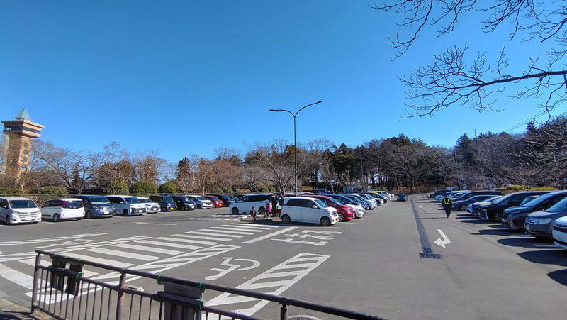 相模原ギオンスタジアムの駐車場