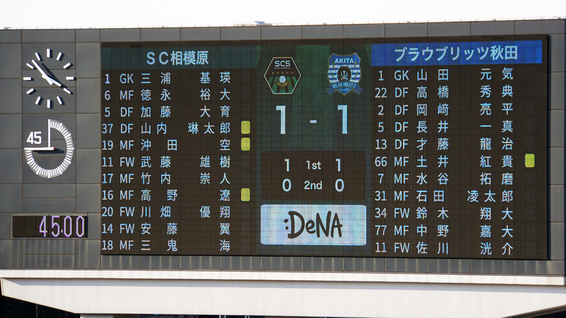 2026年2月21日　SC相模原vsブラウブリッツ秋田