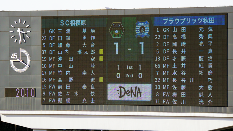 2026年2月21日　SC相模原vsブラウブリッツ秋田