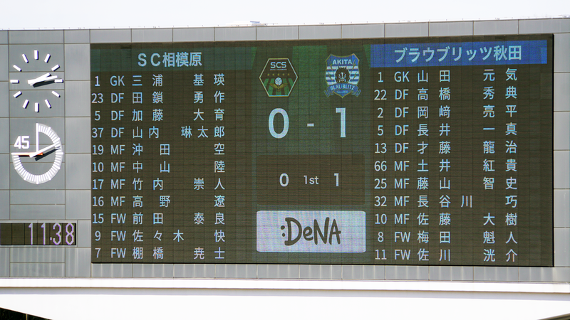 2026年2月21日　SC相模原vsブラウブリッツ秋田