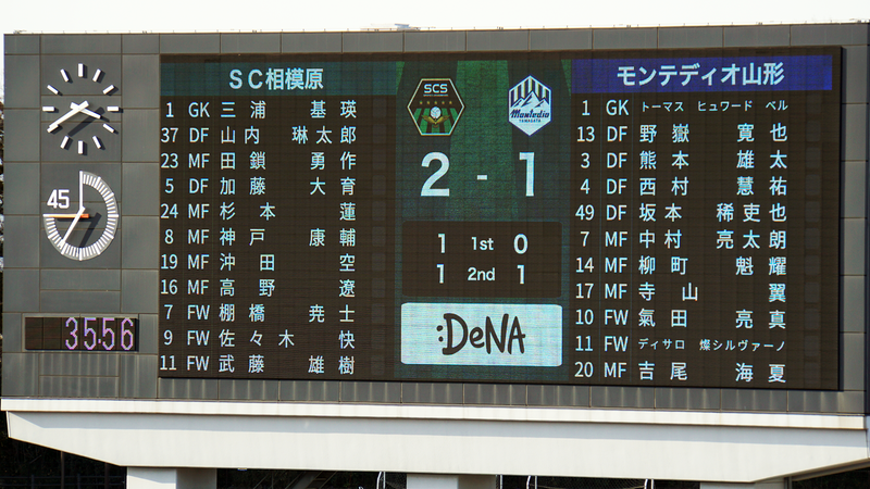 2026年3月1日　SC相模原 vs モンテディオ山形