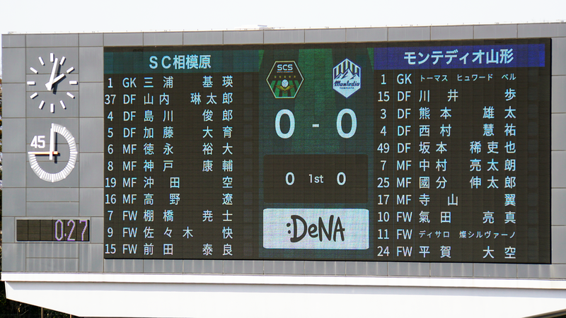 2026年3月1日　SC相模原 vs モンテディオ山形