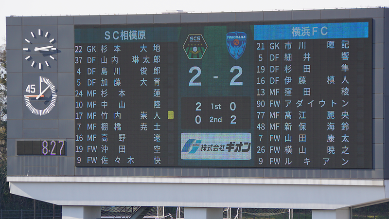 2026年3月21日　SC相模原 vs 横浜FC
