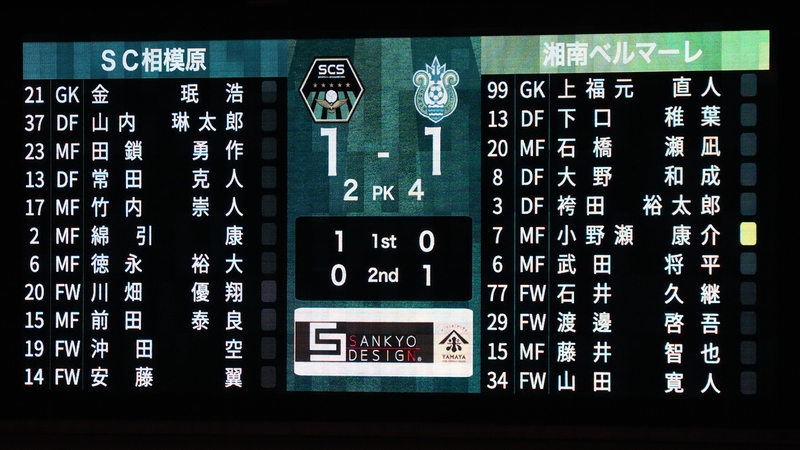 2026年4月25日　SC相模原 vs 湘南ベルマーレ