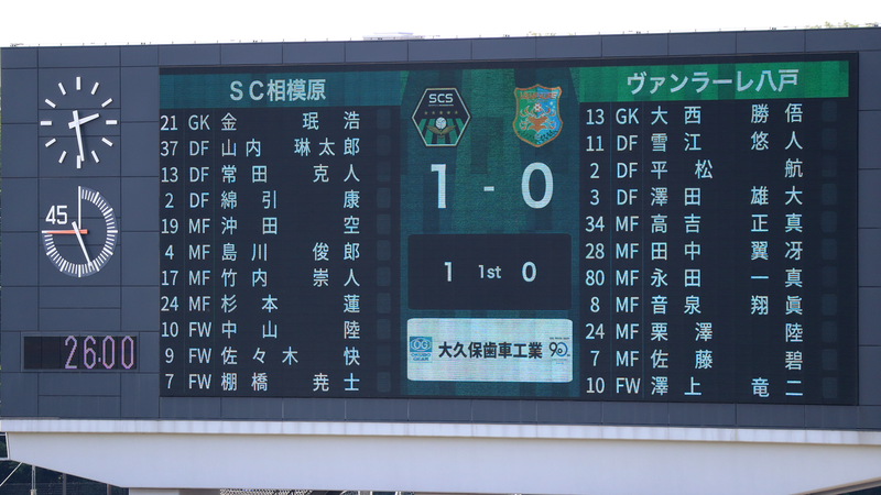 2026年5月16日　SC相模原 vs ヴァンラーレ八戸