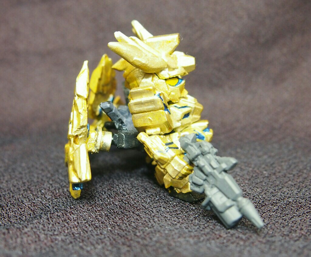 Rx 0 ユニコーンガンダム3号機 フェネクス ガシャポン戦士 改造 39某の戦士