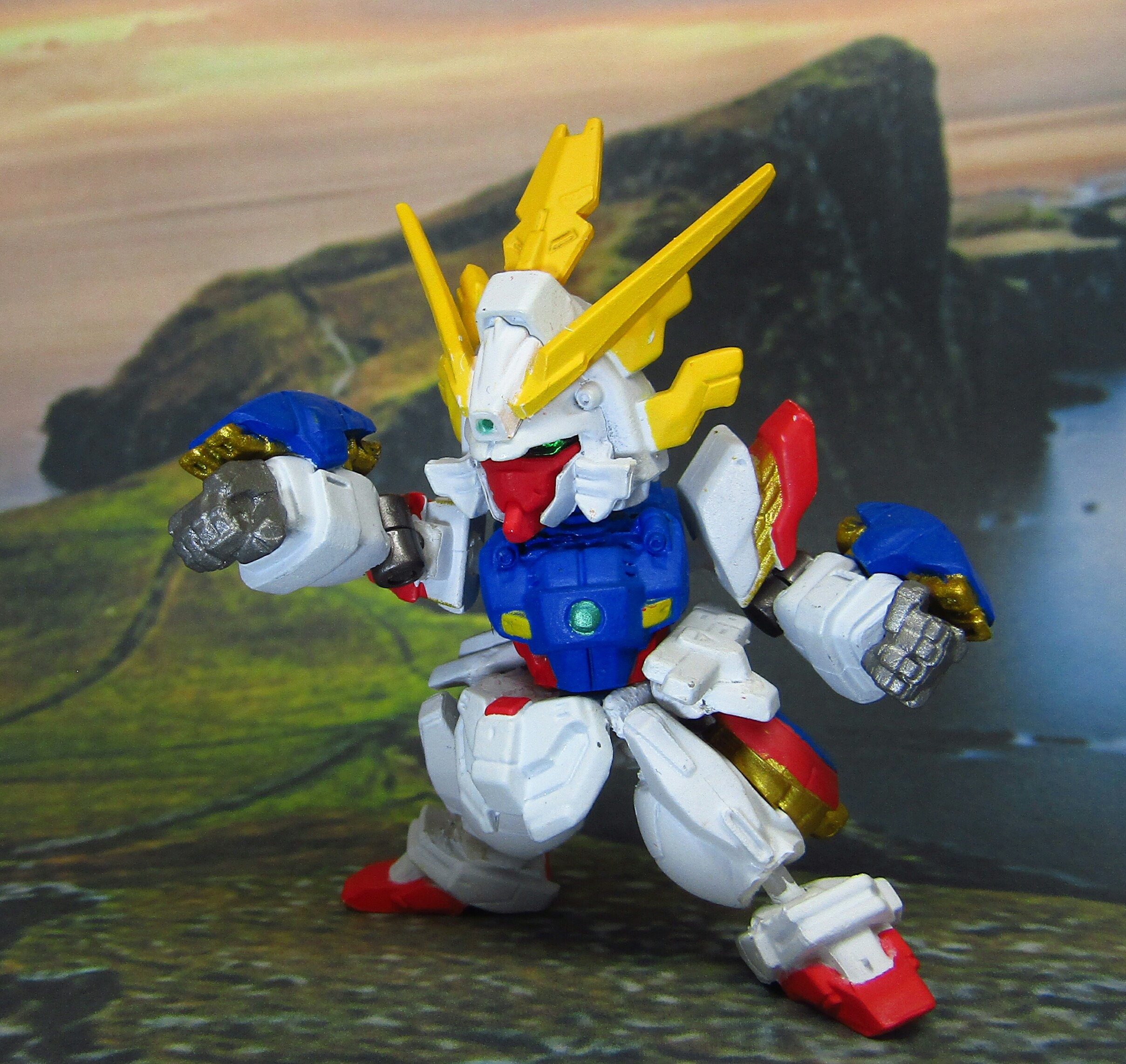 ガンダムコンバージ　ゴッドガンダム＆シャイニングガンダム GF13-017NJ シャイニングガンダム スーパーモード 【FWコンバージ 改造