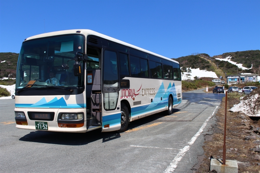 刈田駐車場で下車