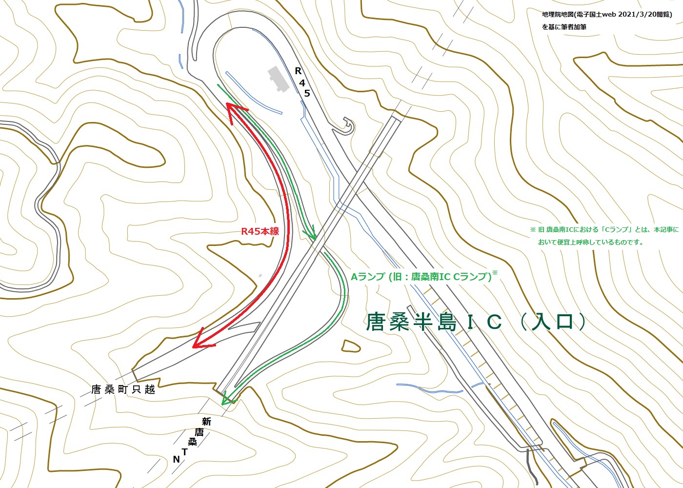 唐桑半島IC 地図