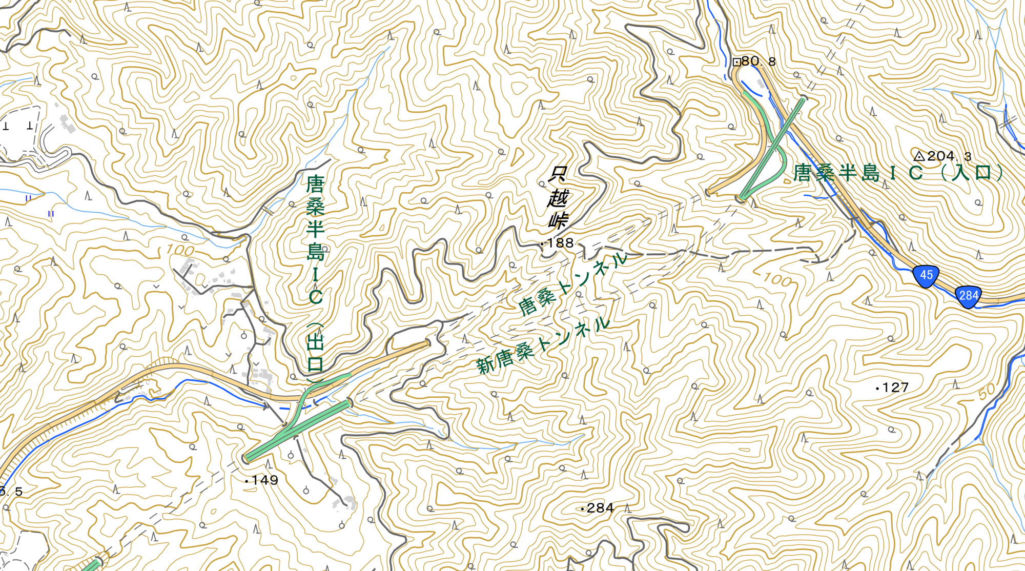 唐桑半島IC 全景地図