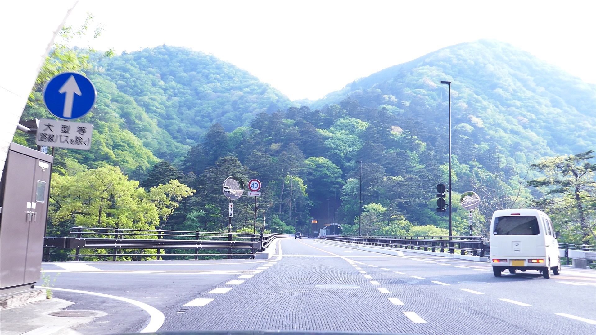 がま石トンネル　塩原行き　塩原側出口