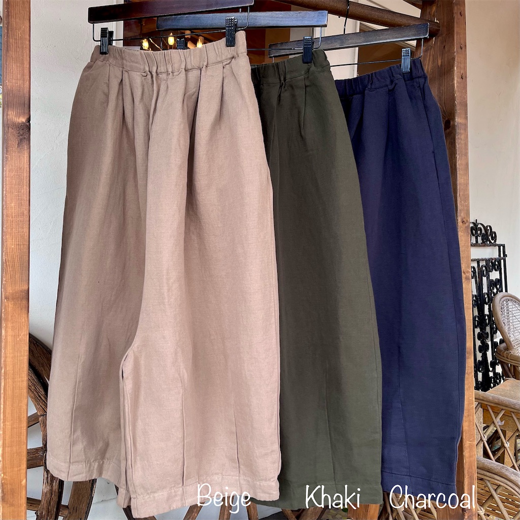 コットンリネンツイルサルエルコクーンパンツ - zappaの通販カタログ