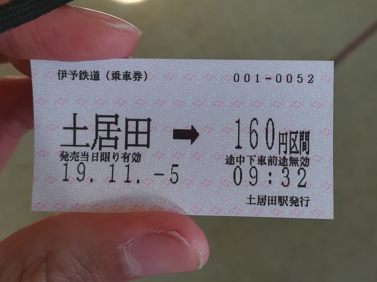 伊予鉄郊外電車のきっぷ 伊予鉄郊外電車のきっぷ