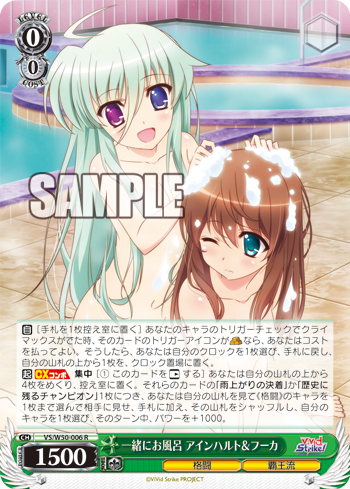 ヴァイスシュヴァルツ チラシの裏