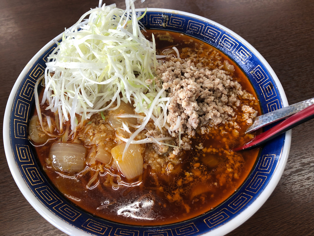 これぞ元祖勝浦式担々麺。の上、上担々麺。勝浦タンタンメンとカタカナが好きなのですごくお堅い感じがするぜﾒｪﾝ｡